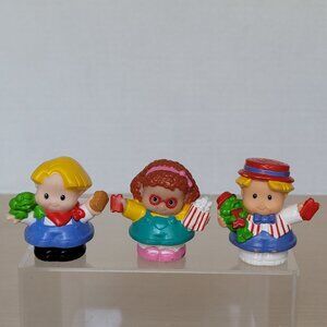 Fisher Price Little People Replacements Circus Eddie Maggie Farmer Eddie Lot/3